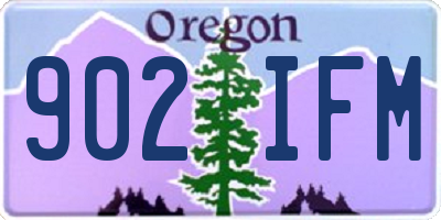 OR license plate 902IFM