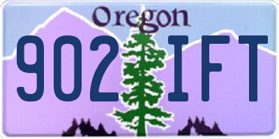 OR license plate 902IFT