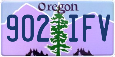 OR license plate 902IFV