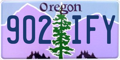 OR license plate 902IFY