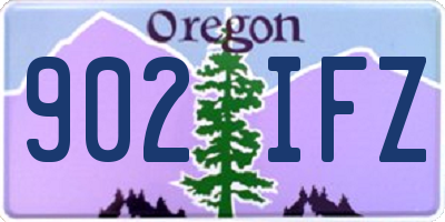 OR license plate 902IFZ