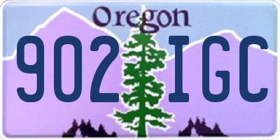 OR license plate 902IGC