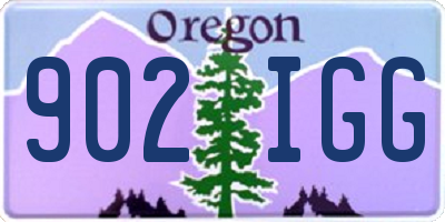 OR license plate 902IGG