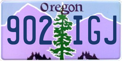 OR license plate 902IGJ