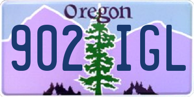 OR license plate 902IGL