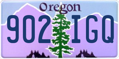 OR license plate 902IGQ