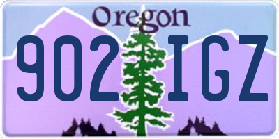 OR license plate 902IGZ