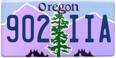 OR license plate 902IIA
