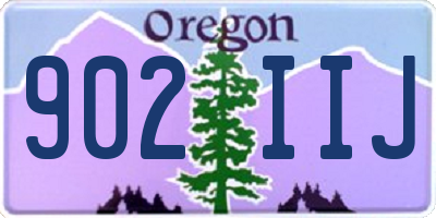OR license plate 902IIJ