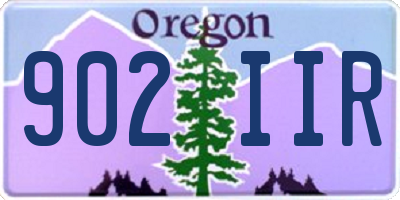 OR license plate 902IIR