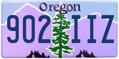 OR license plate 902IIZ