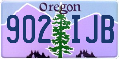 OR license plate 902IJB