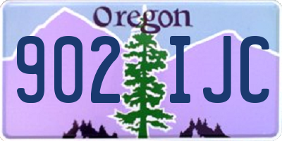 OR license plate 902IJC