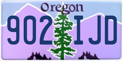 OR license plate 902IJD