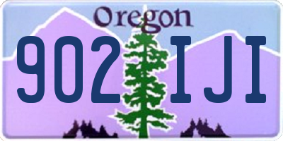 OR license plate 902IJI