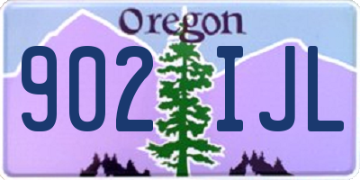OR license plate 902IJL