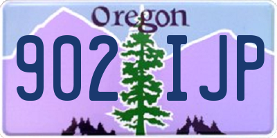 OR license plate 902IJP