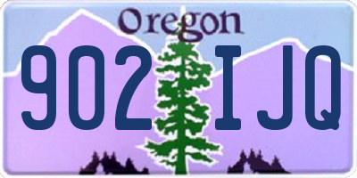 OR license plate 902IJQ