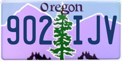 OR license plate 902IJV