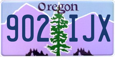 OR license plate 902IJX