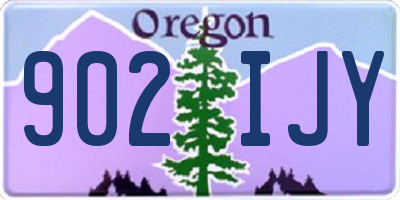 OR license plate 902IJY