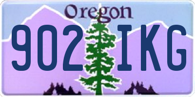 OR license plate 902IKG
