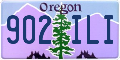 OR license plate 902ILI