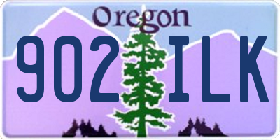 OR license plate 902ILK