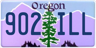 OR license plate 902ILL