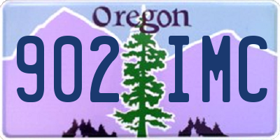 OR license plate 902IMC