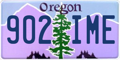 OR license plate 902IME