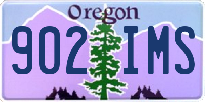 OR license plate 902IMS