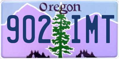 OR license plate 902IMT