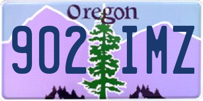 OR license plate 902IMZ
