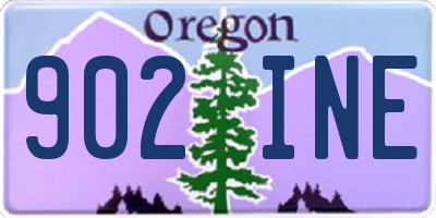 OR license plate 902INE