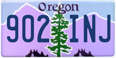 OR license plate 902INJ