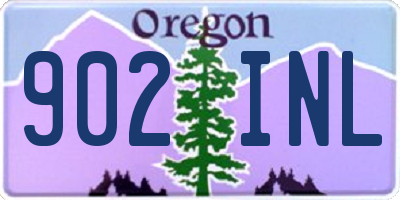 OR license plate 902INL