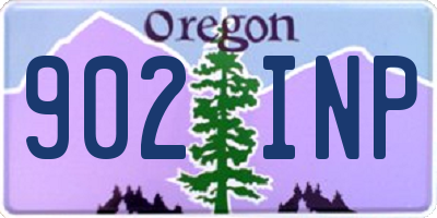 OR license plate 902INP