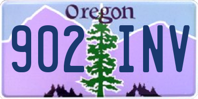 OR license plate 902INV