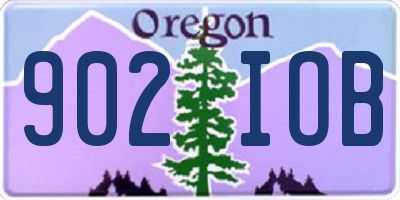 OR license plate 902IOB