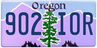 OR license plate 902IOR