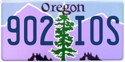 OR license plate 902IOS