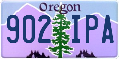 OR license plate 902IPA
