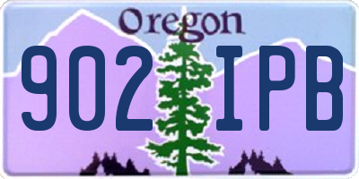 OR license plate 902IPB