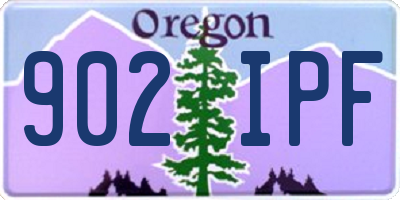 OR license plate 902IPF