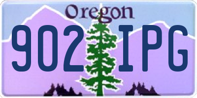 OR license plate 902IPG