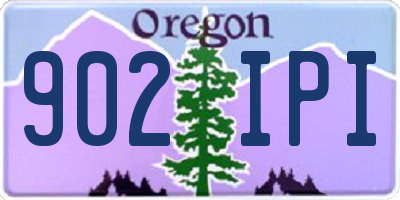 OR license plate 902IPI