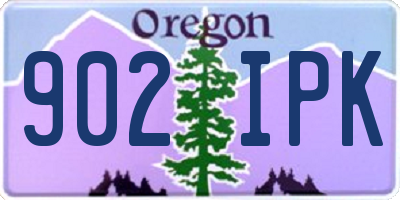 OR license plate 902IPK