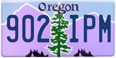 OR license plate 902IPM
