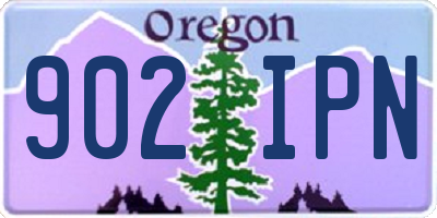 OR license plate 902IPN